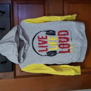 Grey Hoodie with Headphones, Toddler Boys